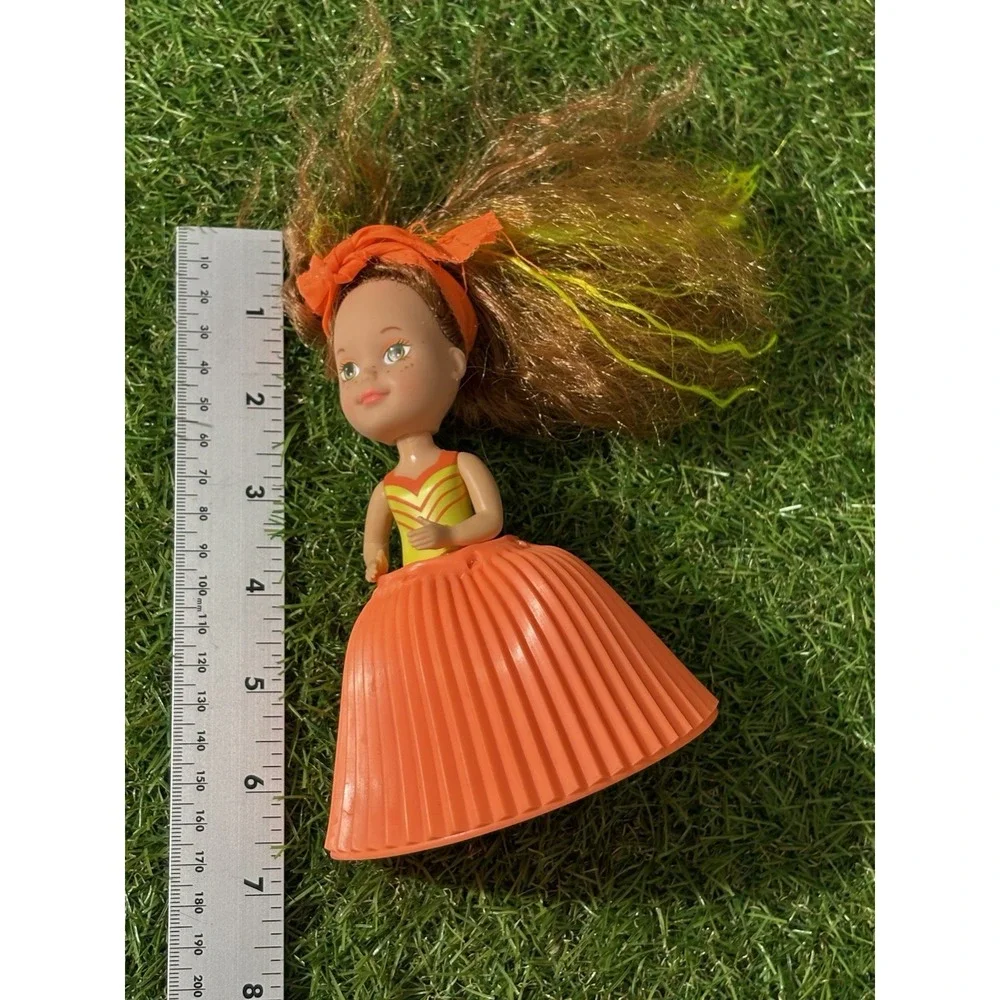 Vintage 1990s Tonka Cupcake Doll Orange Skirt 5